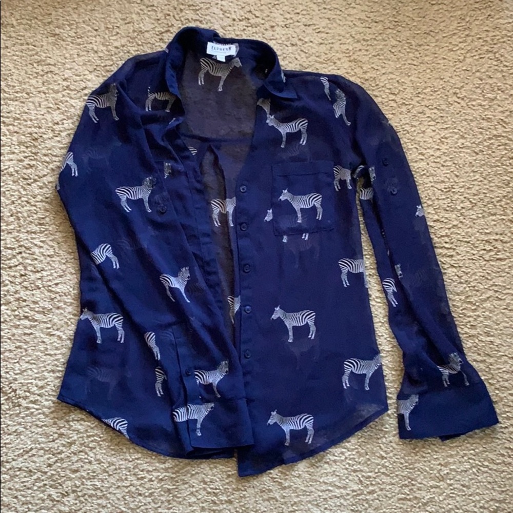 Zebra print shirt